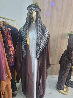 Full set Arabian bisht Exquisite Jalabia and head accessories