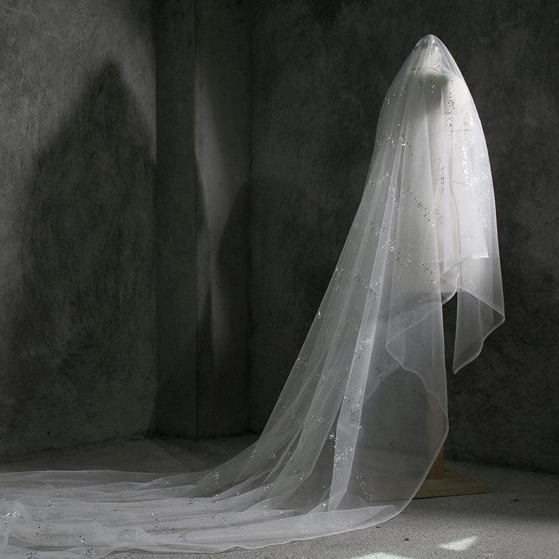 Irregular Sequin Mesh See-through Hanfu Fabric - melvincucci