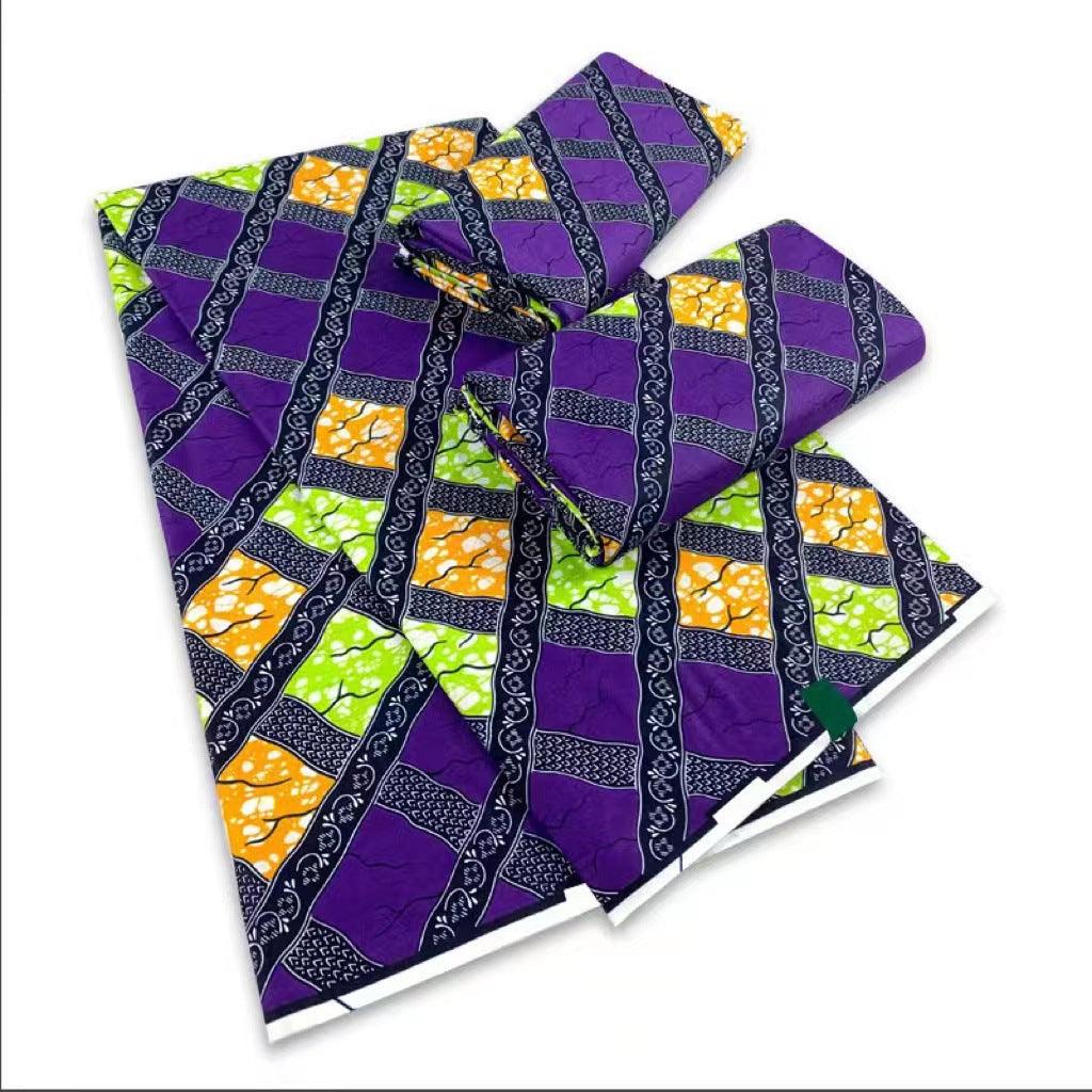 6 Yards African Wax Fabric Cotton Super Hollandais - melvincucci