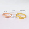 Custom Name   Ring Gold Plated Couple - melvincucci