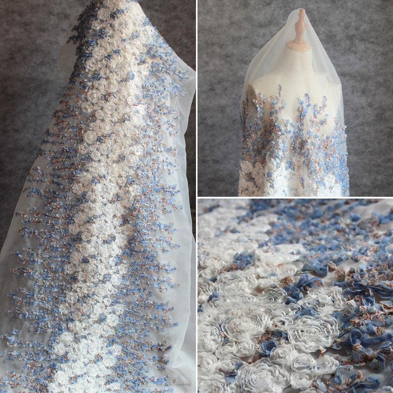 Mesh Embroidery Wedding Background Is Better Than Water Soluble Lace Fabric - melvincucci