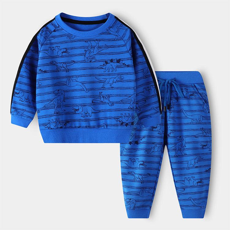 Children's Suit Cartoon Cute Long-sleeved Thick Suit - melvincucci