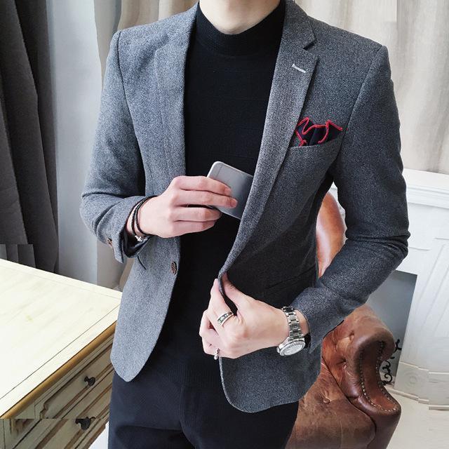 Men's Casual Suit Jacket One-piece Top - melvincucci
