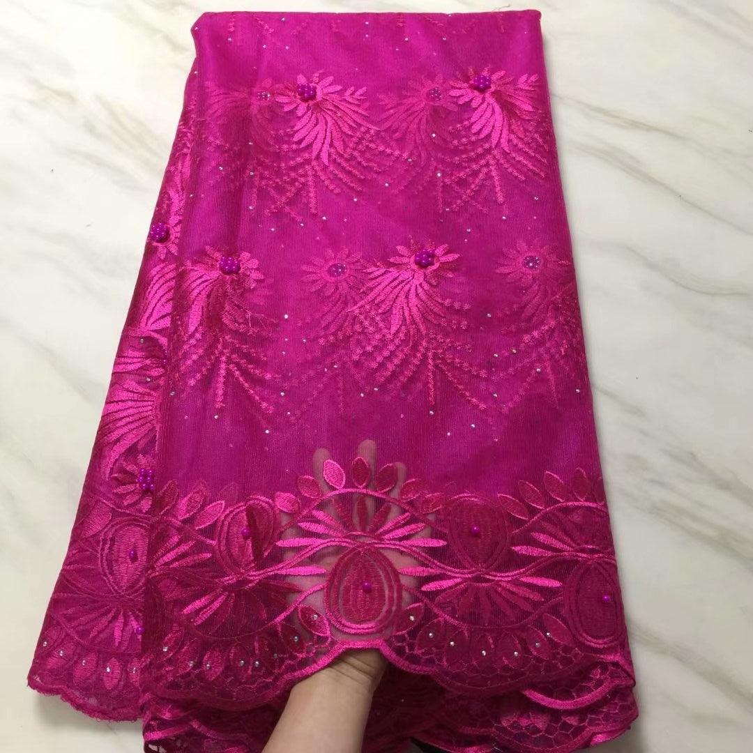 New African Lace Fabric Embroidered Fabric - melvincucci