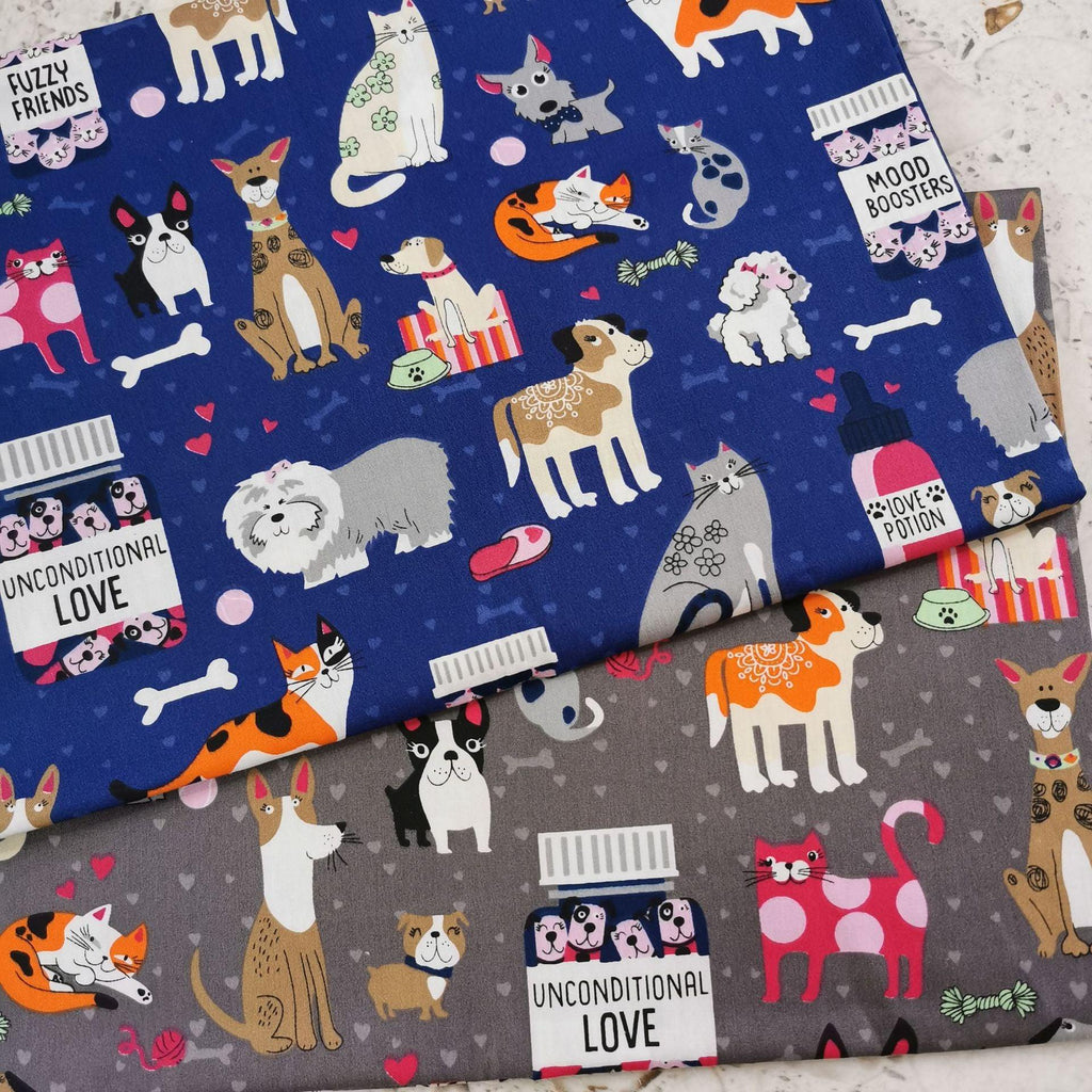 Puppy Series Cotton Twill Fabric 1.6 Meters Wide - melvincucci
