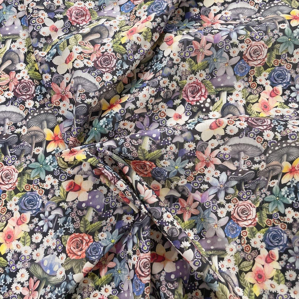 Wonderful Mushroom Printed Cloth Blouse Cotton Fabric - melvincucci