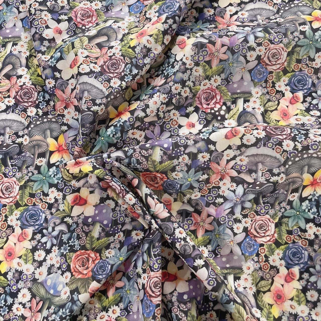 Wonderful Mushroom Printed Cloth Blouse Cotton Fabric - melvincucci