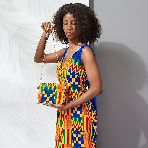 African wax cloth bags
