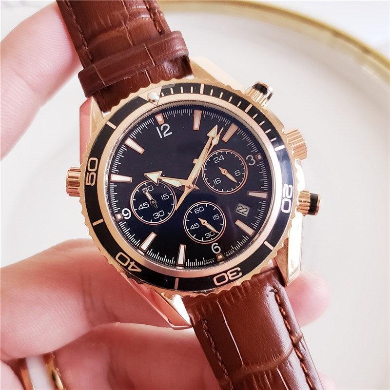 Full-featured black casual watch - melvincucci