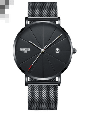 Nibosi cross border e-commerce, European and American men and women fashion trend micro business watch lovers net with leisure quartz watch - melvincucci