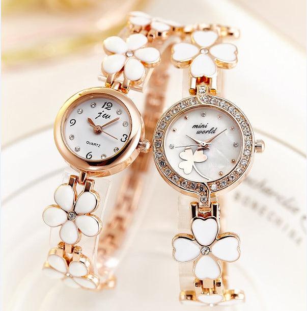 Fashion casual diamond inlaid Quartz Bracelet Watch - melvincucci