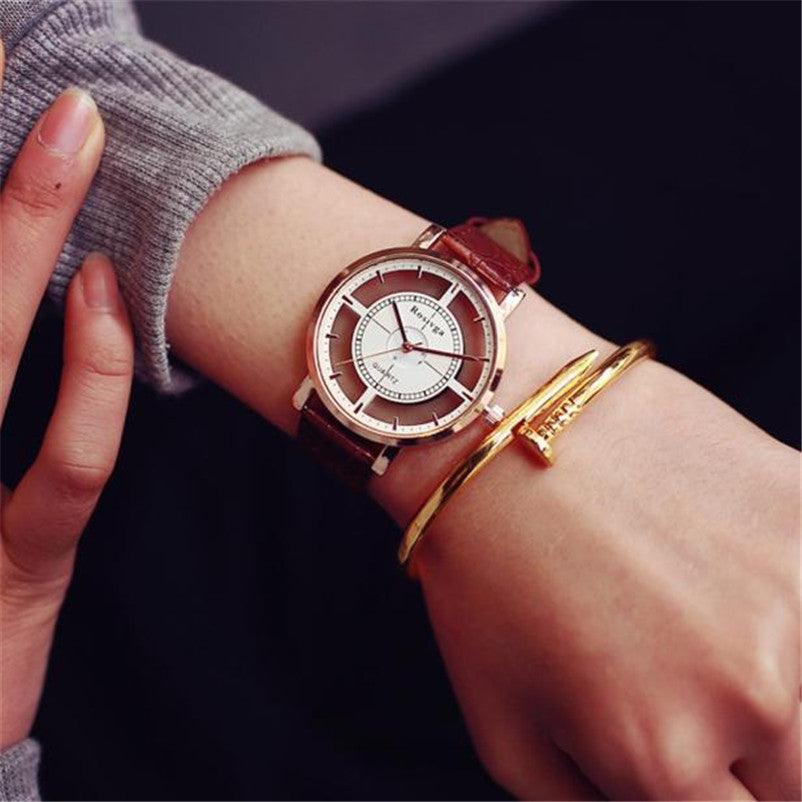 Double-sided hollow quartz watch - melvincucci