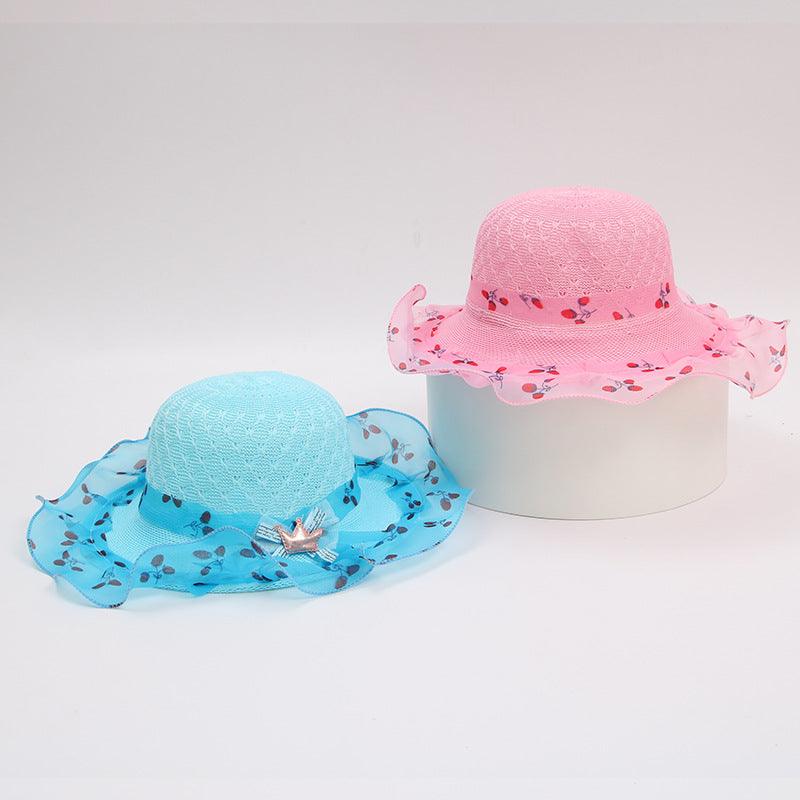 Princess straw hat kids sun hat - melvincucci