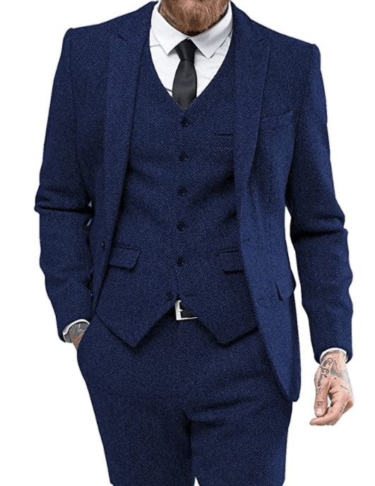 Men's suit three-piece suit suit - melvincucci