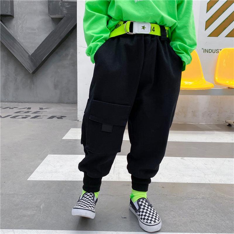 Cotton Boy's Workwear Ankle Pants - melvincucci