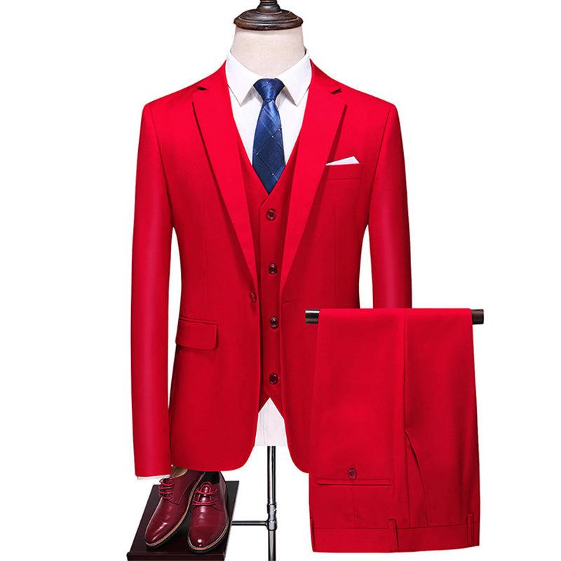 Three-piece suit solid color - melvincucci