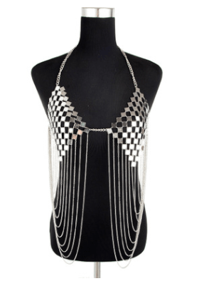 Women's Hot Metal Bra Chain Tassel Body Chain - melvincucci