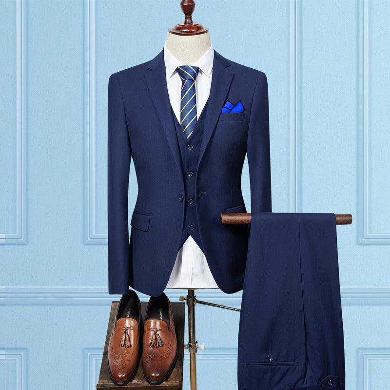 Slim wedding suit groom dress professional wear - melvincucci