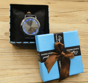 Creative concept, personality, tide brand, intelligent circular true belt, simple waterproof LED watch tide men and women lovers table - melvincucci