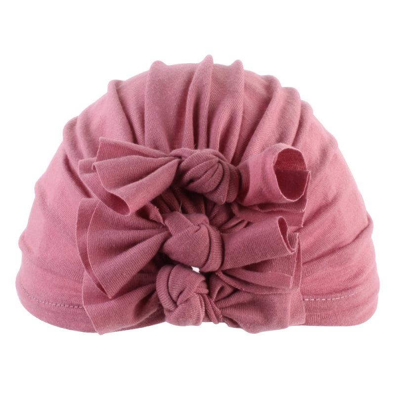 Pleated bowknot baby hat - melvincucci