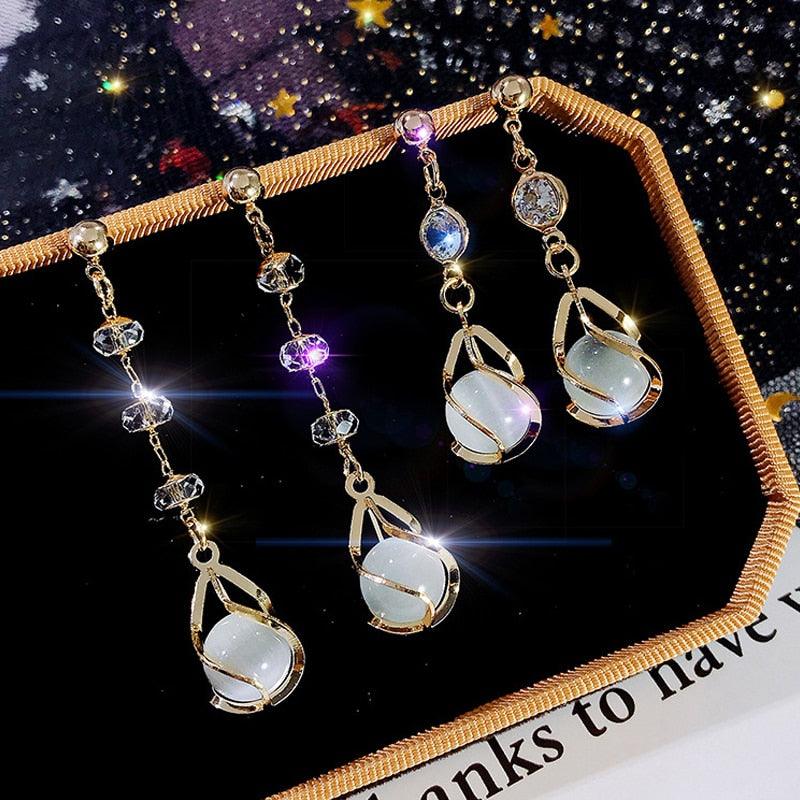 Crystal opal earrings - melvincucci