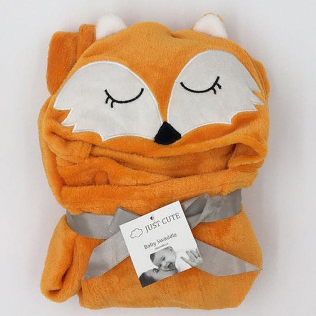 Baby fleece bath towel hooded towels bathrobe - melvincucci
