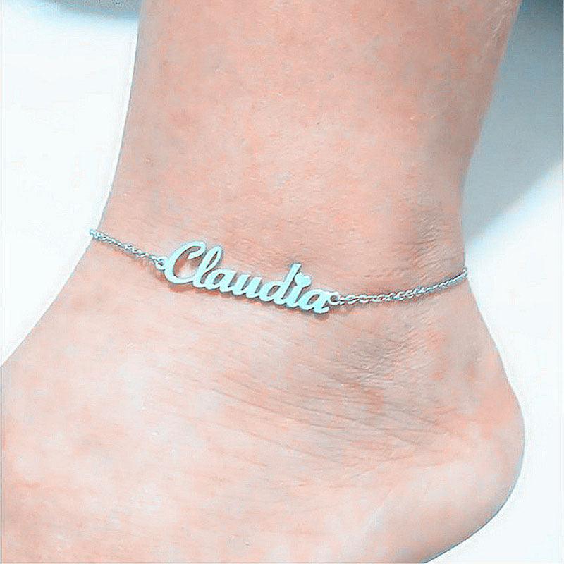 DIY name custom anklet - melvincucci