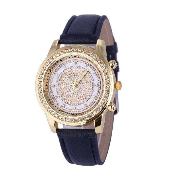 New Women Bracelet Wristwatch ladies Crystal Geneva Watches Fashion Stainless Steel Quartz Wristwatches - melvincucci