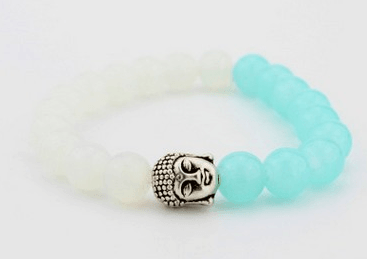 AliExpress explosions Europe and the United States fashion lava rock natural stone Buddha head Golden Buddha men and women bracelet wholesale - melvincucci