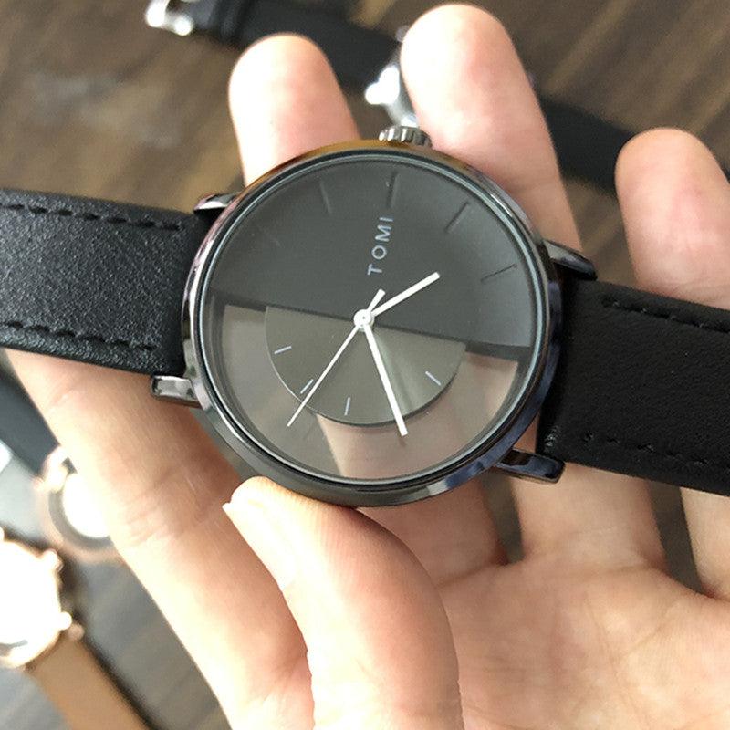 Trendy retro semicircular watch - melvincucci