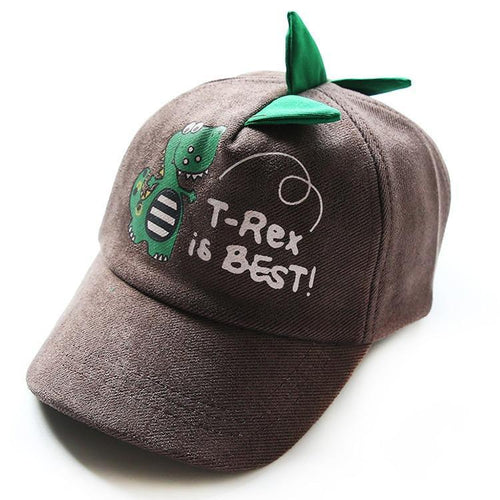 ''T-REX IS BEST'' DINOSAUR KIDS HATS - melvincucci
