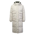 winter women hooded long warm coats Turtleneck down jacket - melvincucci