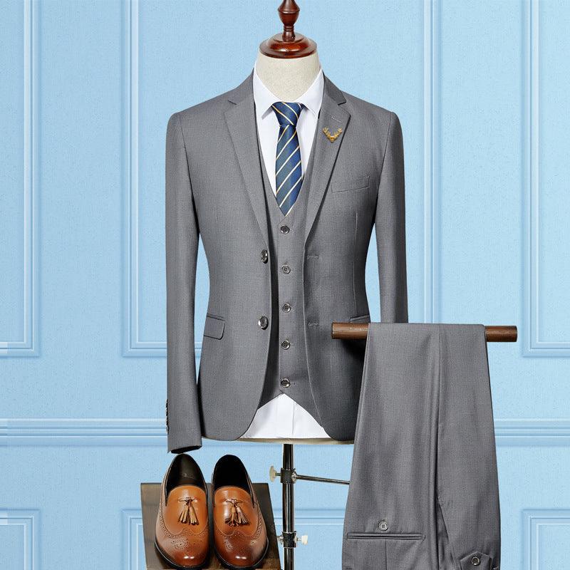 Slim Fit Wedding Suits For Men Custom Made Mens 3 Piece Suit - melvincucci