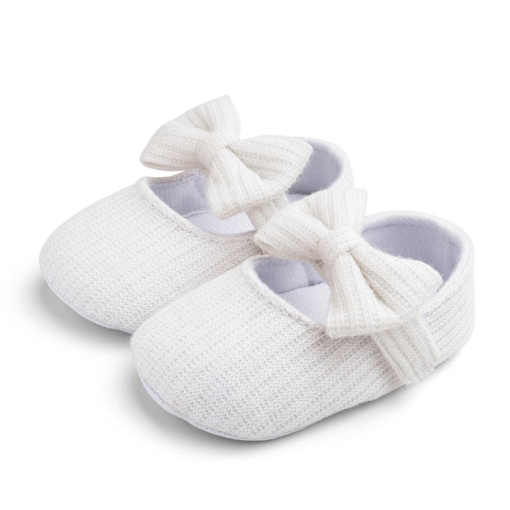 Wool Flower baby Princess Shoes Baby Walking Shoes With Soft Soles - melvincucci