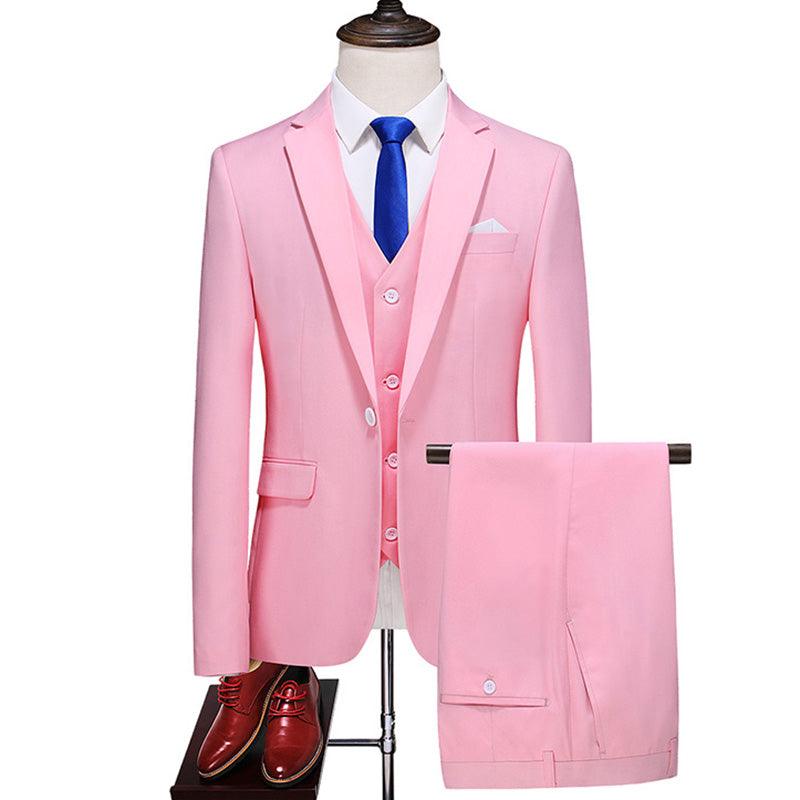 Three-piece suit solid color - melvincucci