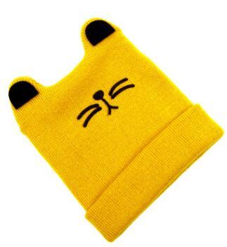 Baby Newborn Baby Knitting Cartoon Child Children Girls Cat Ear Hat Beanie Hat Warm Autumn Winter - melvincucci