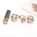 Natural Crystal Plating Rough Stone Ring - melvincucci