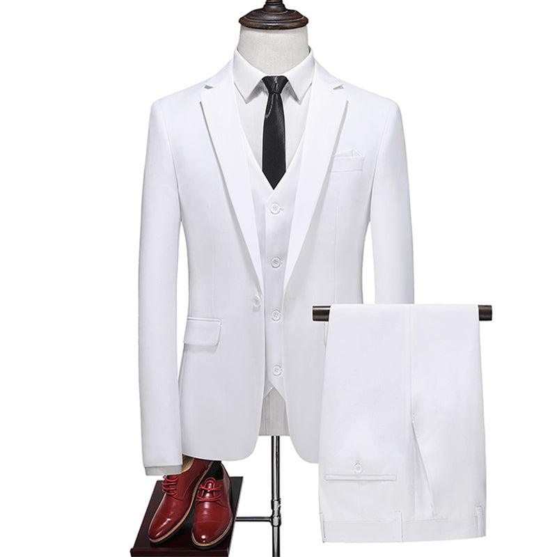 Three-piece suit solid color - melvincucci