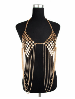 Women's Hot Metal Bra Chain Tassel Body Chain - melvincucci