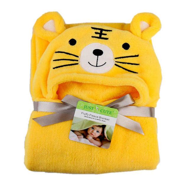 Baby fleece bath towel hooded towels bathrobe - melvincucci