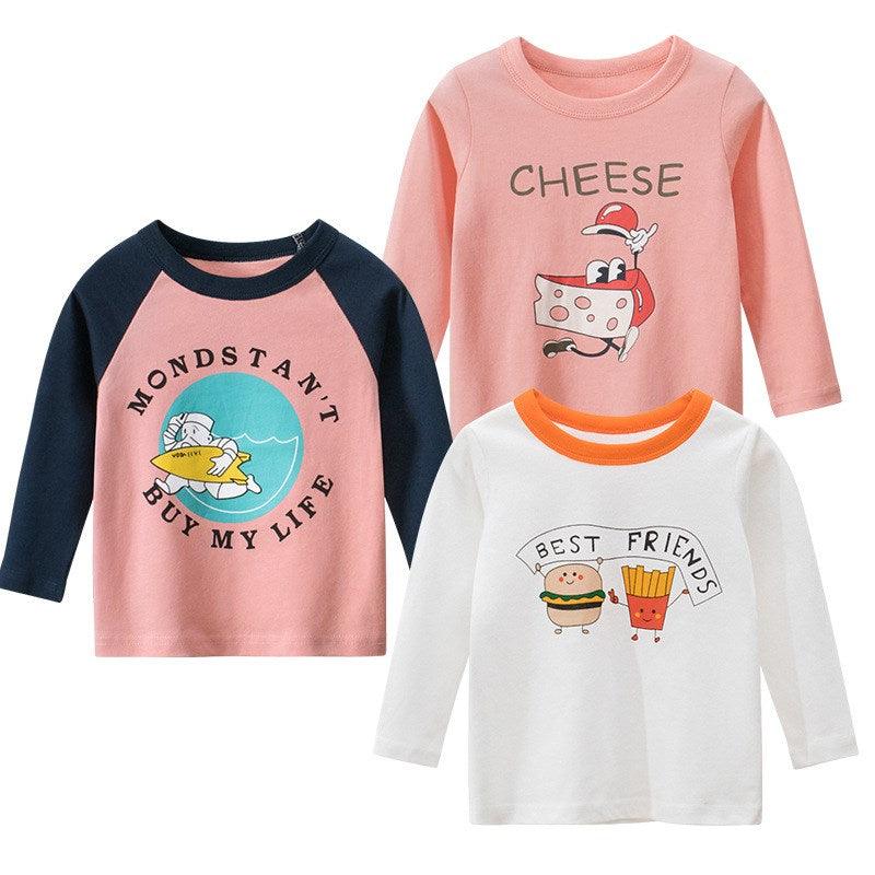 Girls Korean Long Sleeve T-shirt Baby Clothes - melvincucci