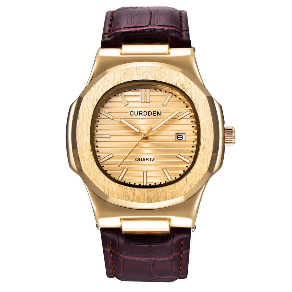Watch Men's Belt Calendar Quartz Watch - melvincucci