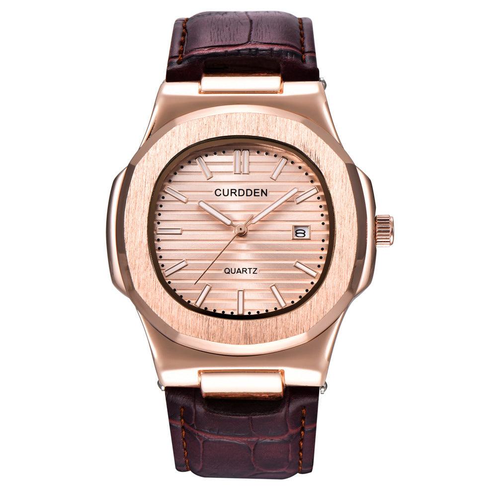 Watch Men's Belt Calendar Quartz Watch - melvincucci