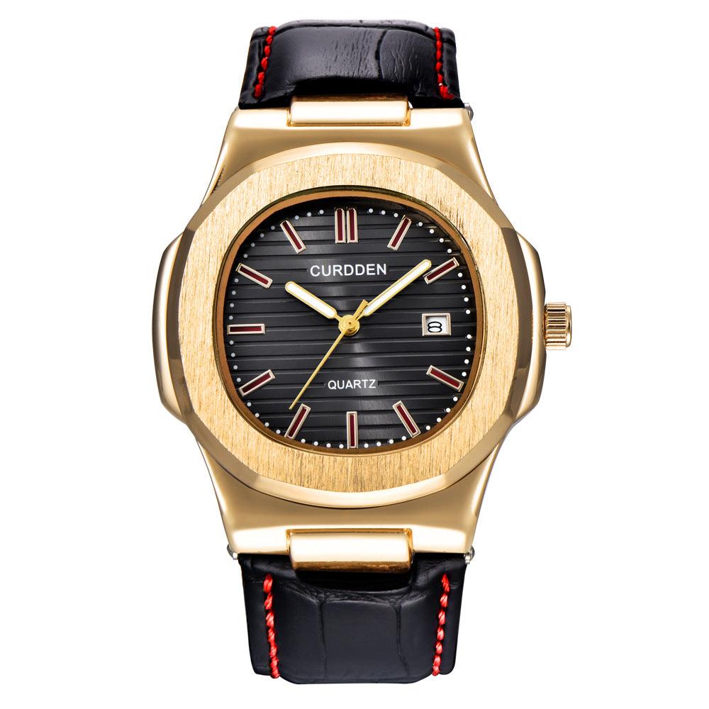 Watch Men's Belt Calendar Quartz Watch - melvincucci
