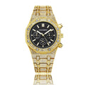 Diamond Full Diamond Six Hands Quartz Chronograph Men's Watch - melvincucci