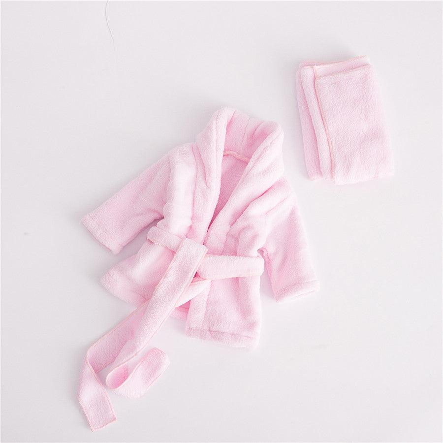 Baby Bathrobes Bath Towel Solid Color Warm - melvincucci