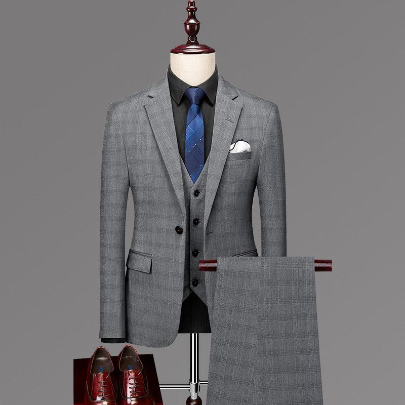 Casual Formal British Plaid Suit - melvincucci