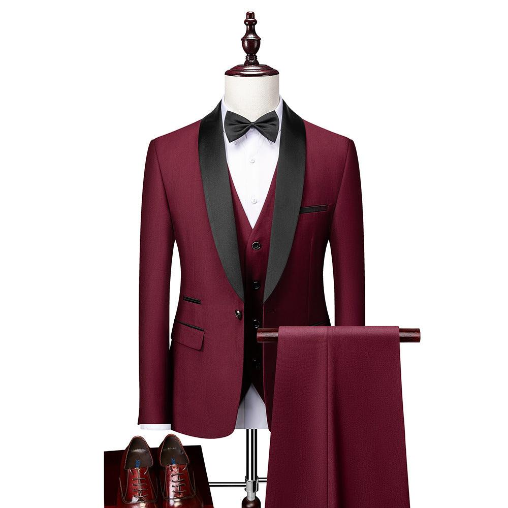 Men's Business Casual Slim Groom Suit - melvincucci