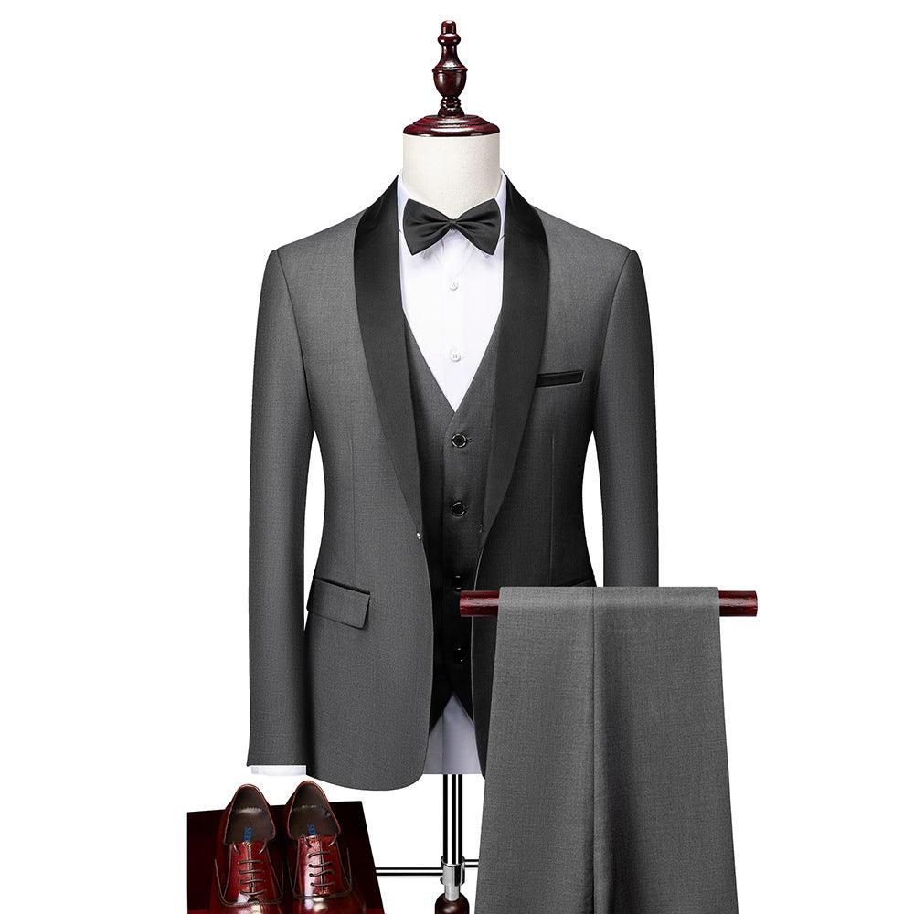 Men's Business Casual Slim Groom Suit - melvincucci