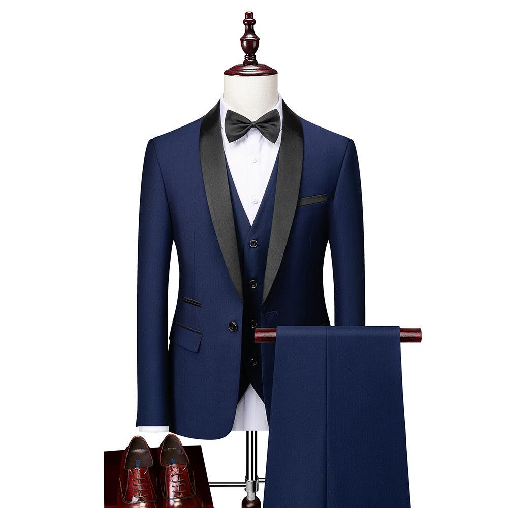 Men's Business Casual Slim Groom Suit - melvincucci